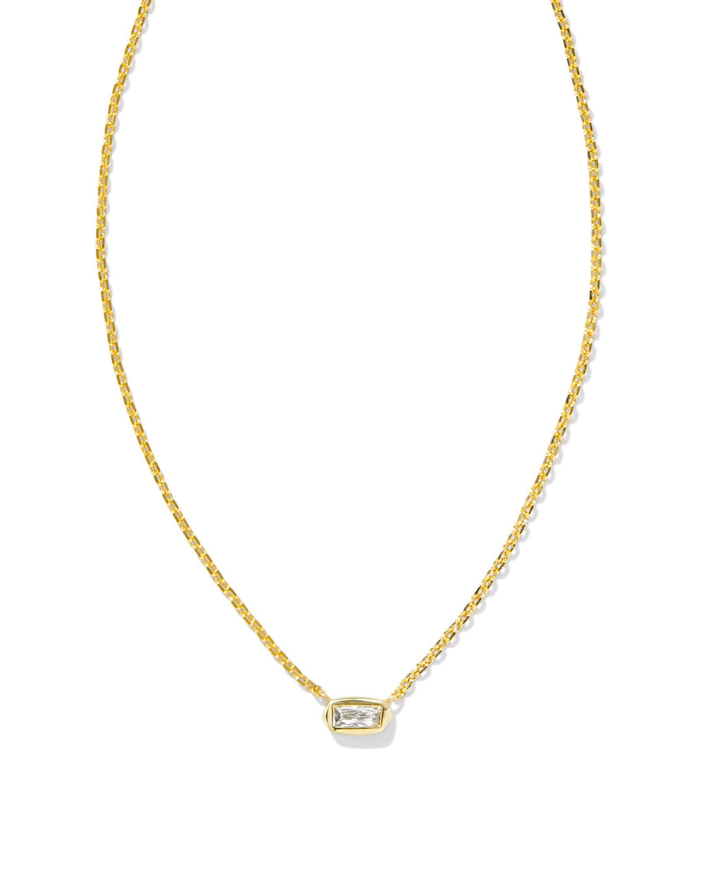 Fern Crystal Short Pendant Necklace