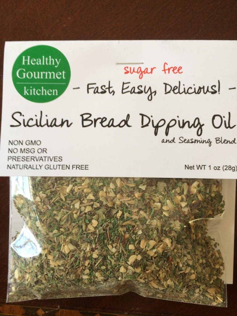 Sicilian Dipping Oil Blend & Dish
