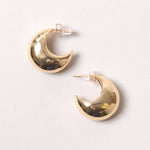 Chunky Half Hoop Post Earrings