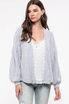 No Place Like Home Swiss Dot Knit Cardigan