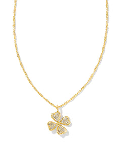 Clover Crystal Short Pendant Necklace