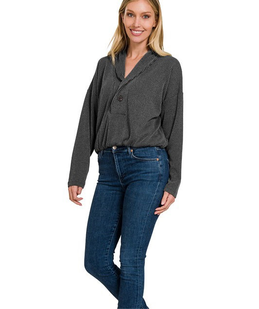 Shawl Collar Pullover Top