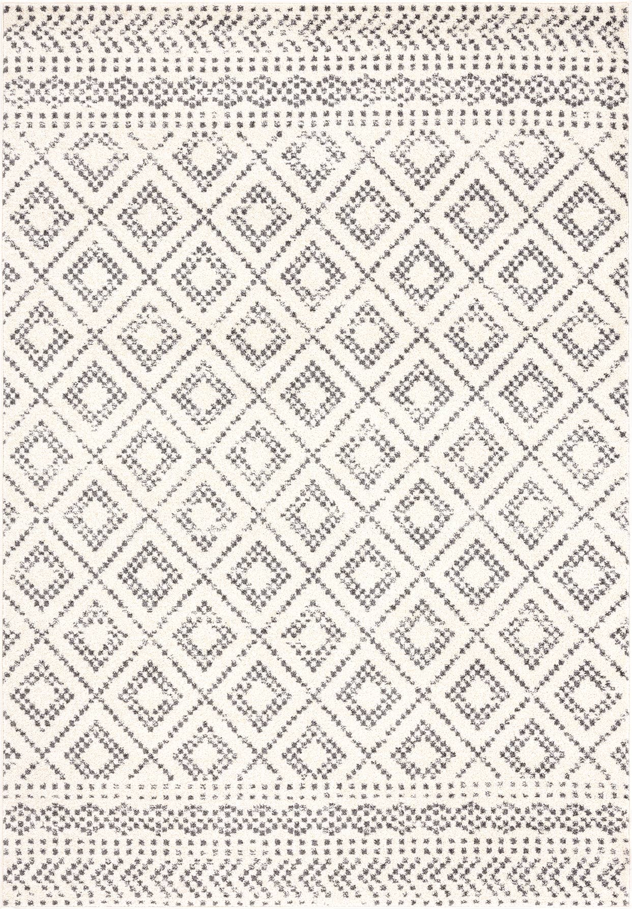 Moroccan Rustic Ivory Area Rug