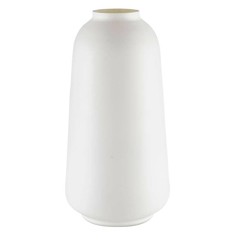 White Matte Cylinder Vase