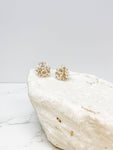 Pearl & Flower Cluster Post Earrings