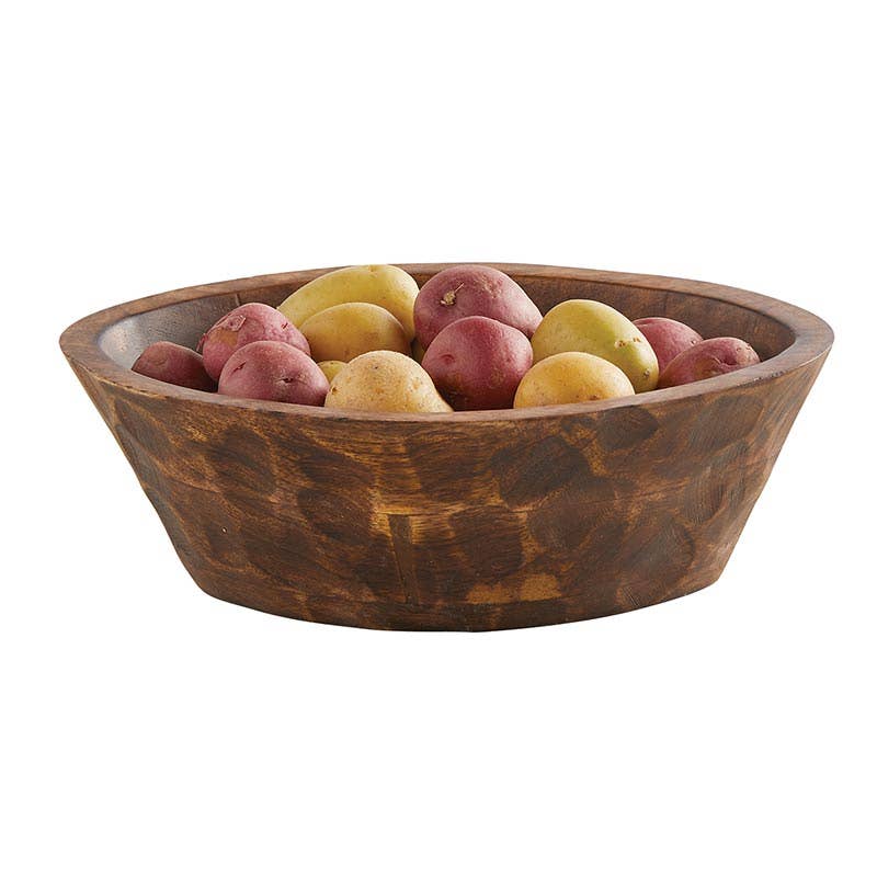 Oval Wooden Bowl Lrg