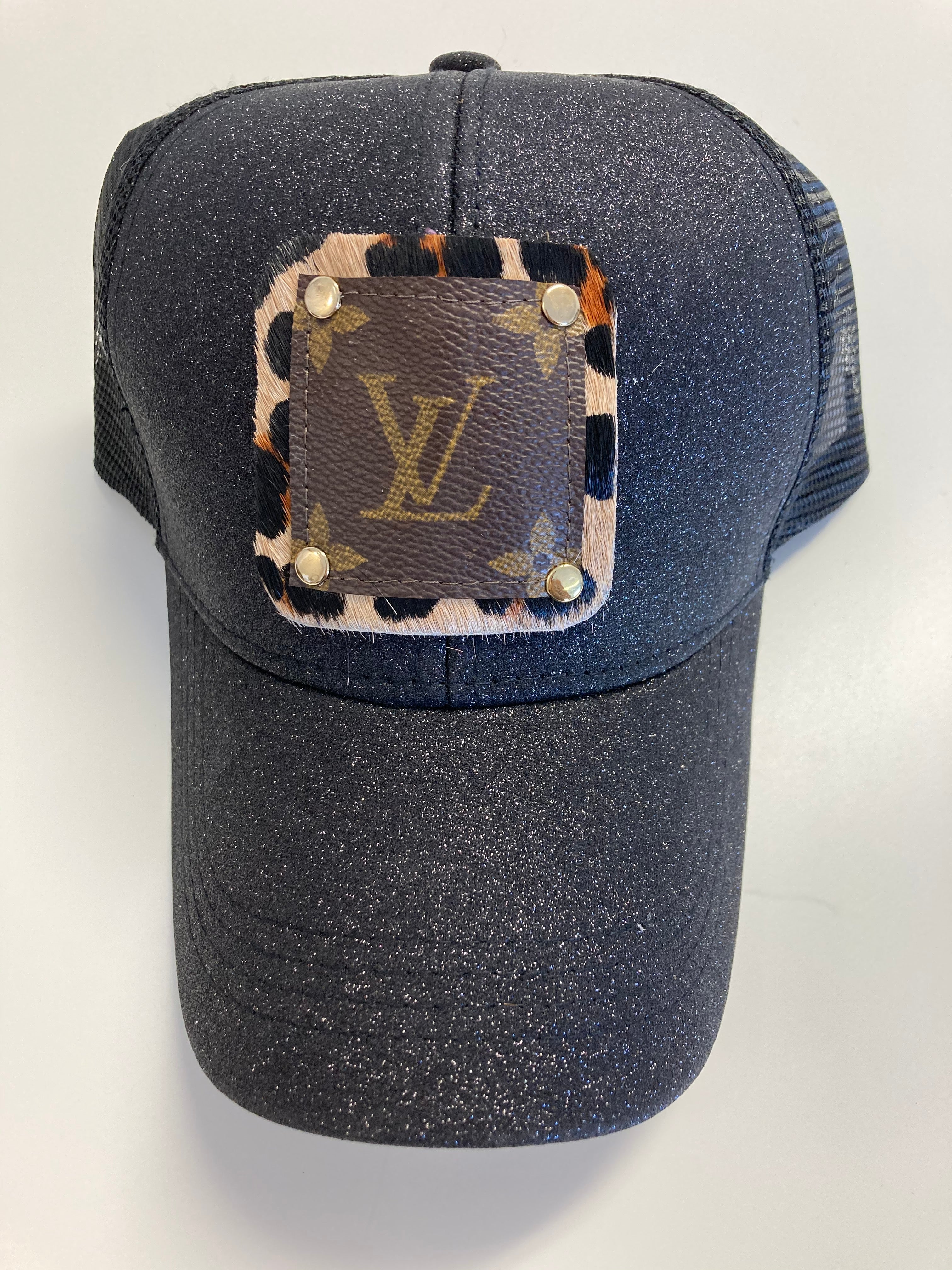 Louis Vuitton Black And Gold Trucker Hat