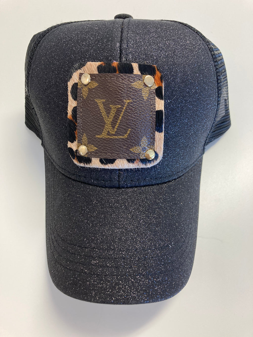 Buy Pink Leopard Upcycled Louis Vuitton Cap Online