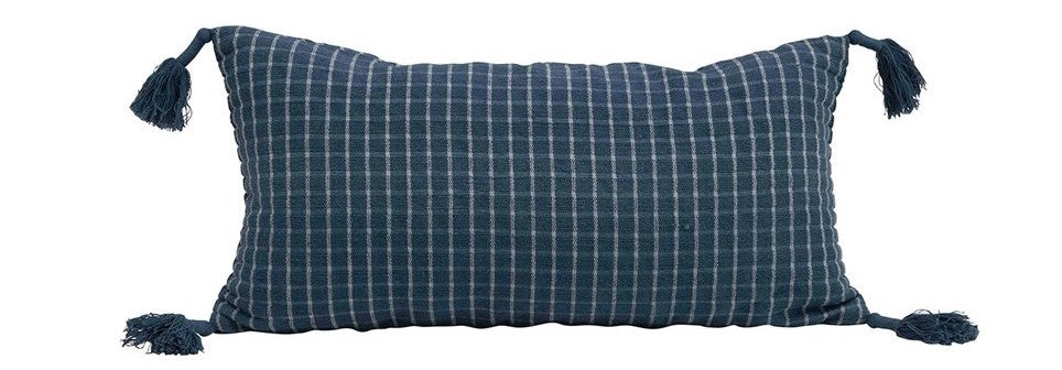 Billy Woven Cotton Lumbar Pillow