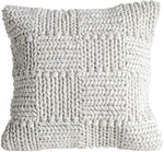 Cream Chunky Knit Pillow