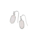 kendra scott earrings, lee earrings, lee drop silver earrings, lee drop rhodium earrings, iridescent drusy, shoppe hwd, heather waters design shoppe
