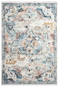 Vintage Light Cream Medallion Rug