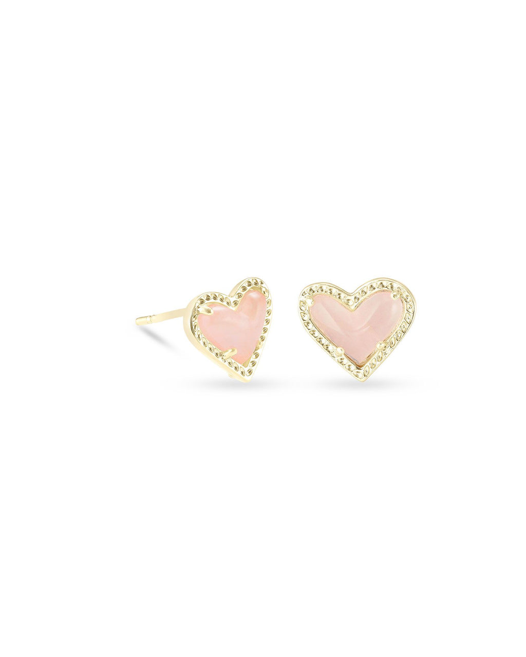 Ari Heart Gold Stud Earrings