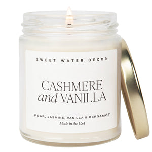 Cashmere and Vanilla - 9 oz Soy Candle