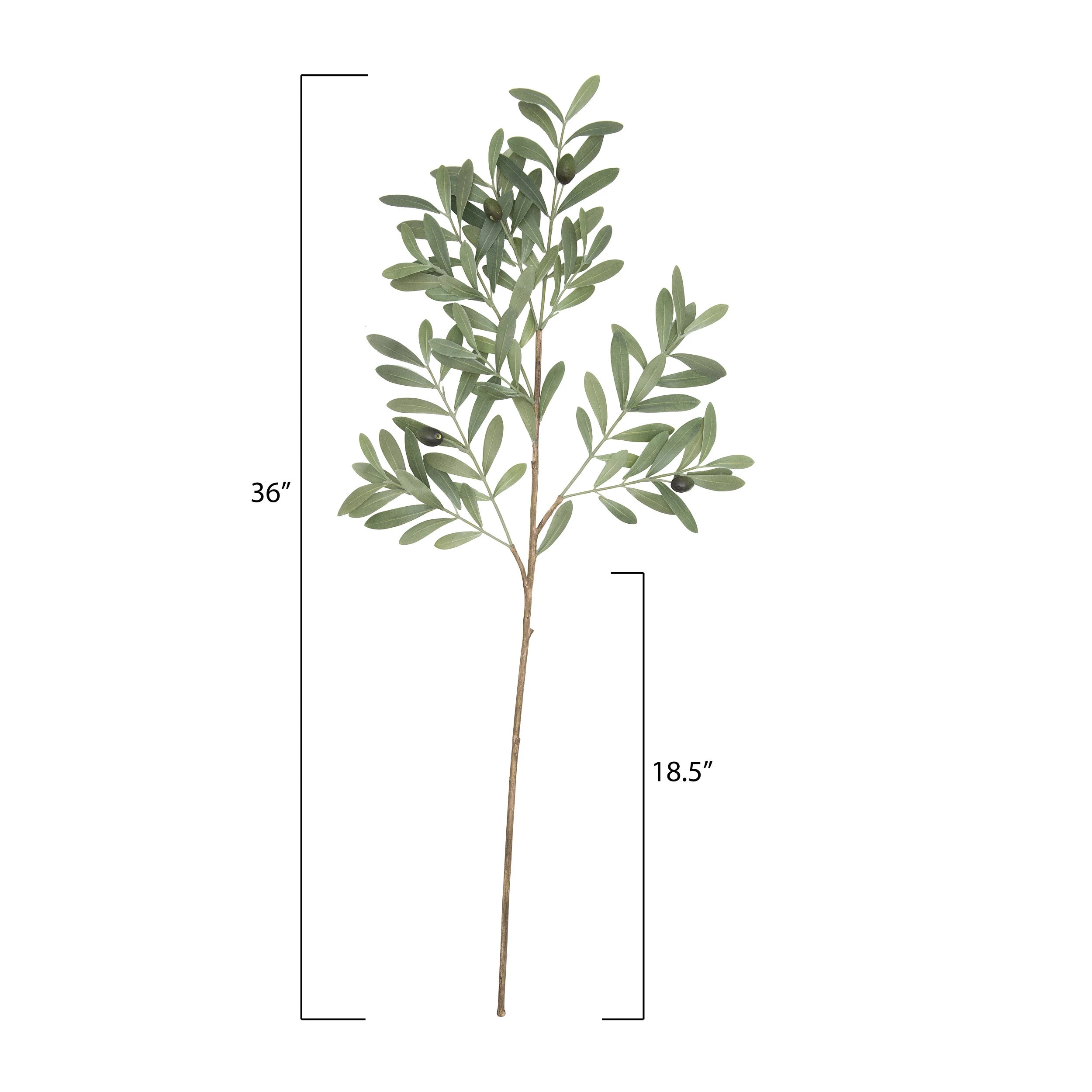 Faux Olive Branch Stem