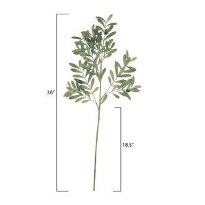 Faux Olive Branch Stem