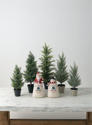 Mini Cedar Trees Set