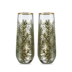 Woodland Stemless Champagne Flute Set