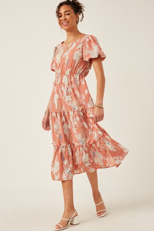 Floral Watercolor Dress